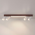 BRILAGI - Spot LED SELE 4xGU10/30W/230V + LED/20W blanc/décor chêne