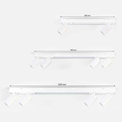 Brilagi - Spot LED SELE 4xGU10/30W/230V + LED/20W blanc