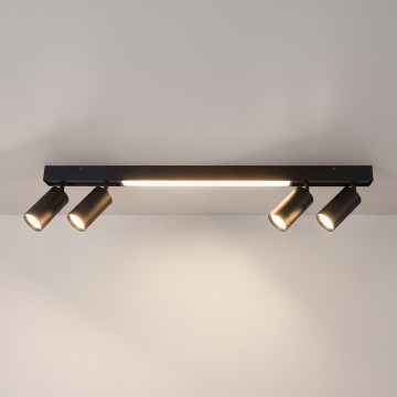 Brilagi - Spot LED SELE 4xGU10/30W/230V + LED/20W noir