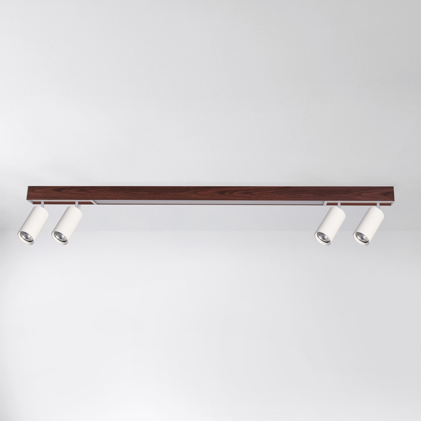 Brilagi - Spot LED SELE 4xGU10/30W/230V + LED/25W blanc/décor chêne