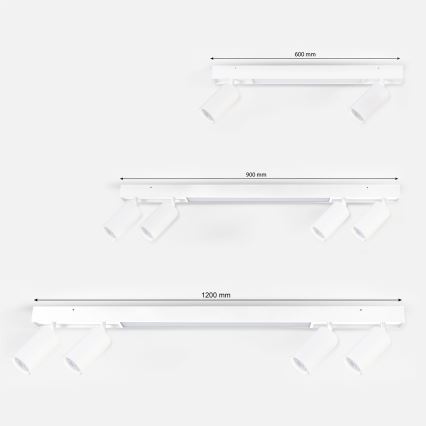 Brilagi - Spot LED SELE 4xGU10/30W/230V + LED/25W blanc