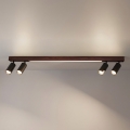 Brilagi - Spot LED SELE 4xGU10/30W/230V + LED/25W noir/décor chêne