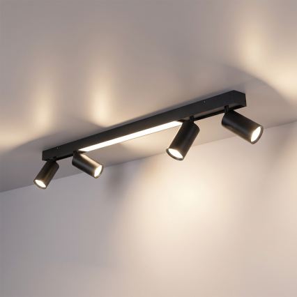 Brilagi - Spot LED SELE 4xGU10/30W/230V + LED/25W noir