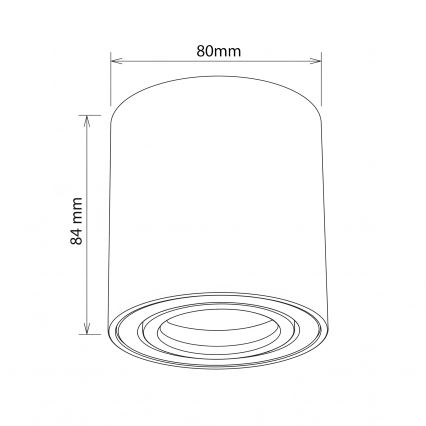 BRILAGI - Spot MIA 1xGU10/30W/230V 84x80 mm blanc