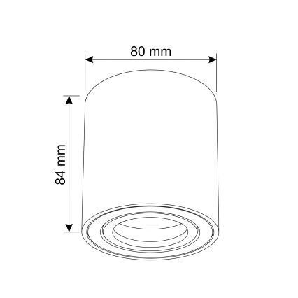 BRILAGI - Spot MIA 1xGU10/30W/230V 84x80 mm rose