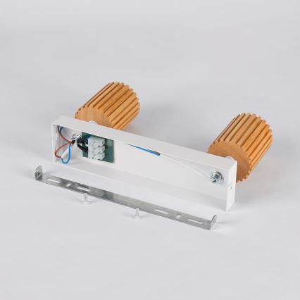 Brilagi - Spot MODERN WOOD 2xGU10/8W/230V bois/blanc