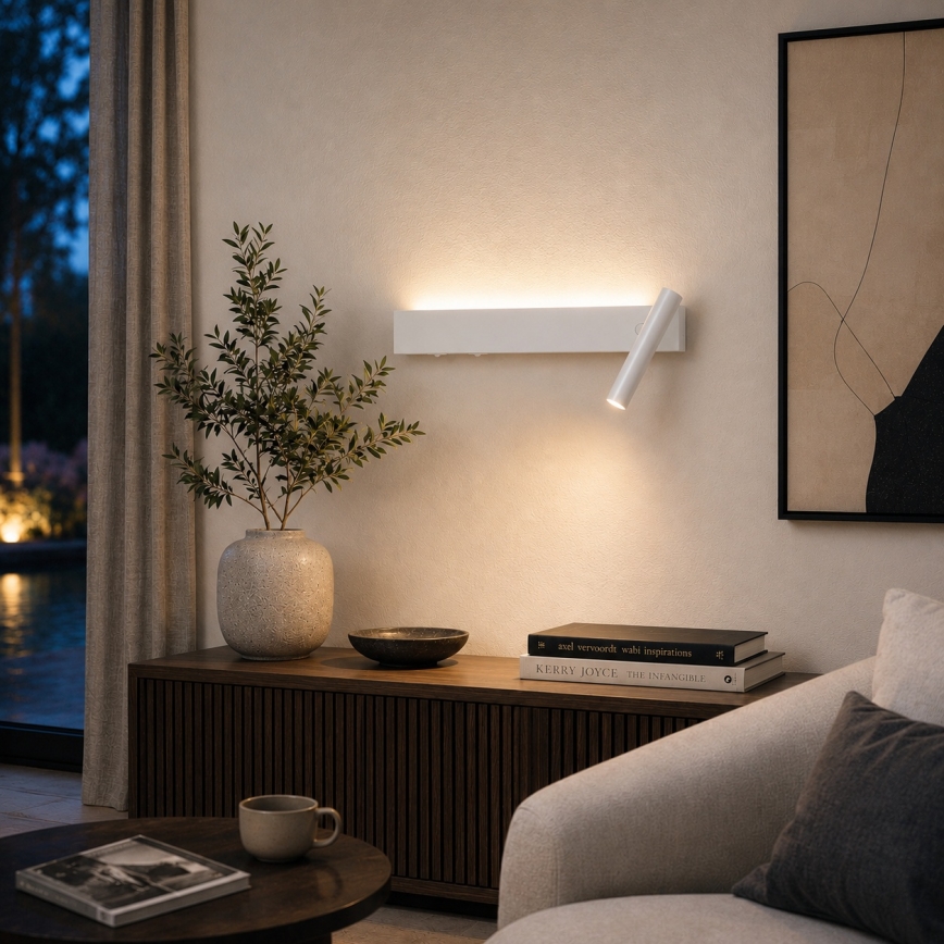 Brilagi - Spot mural ARLIX LED/3W/230V + LED/7W blanc IRC 90