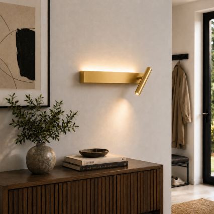 Brilagi - Spot mural LED ARLIX LED/3W/230V + LED/7W doré IRC 90