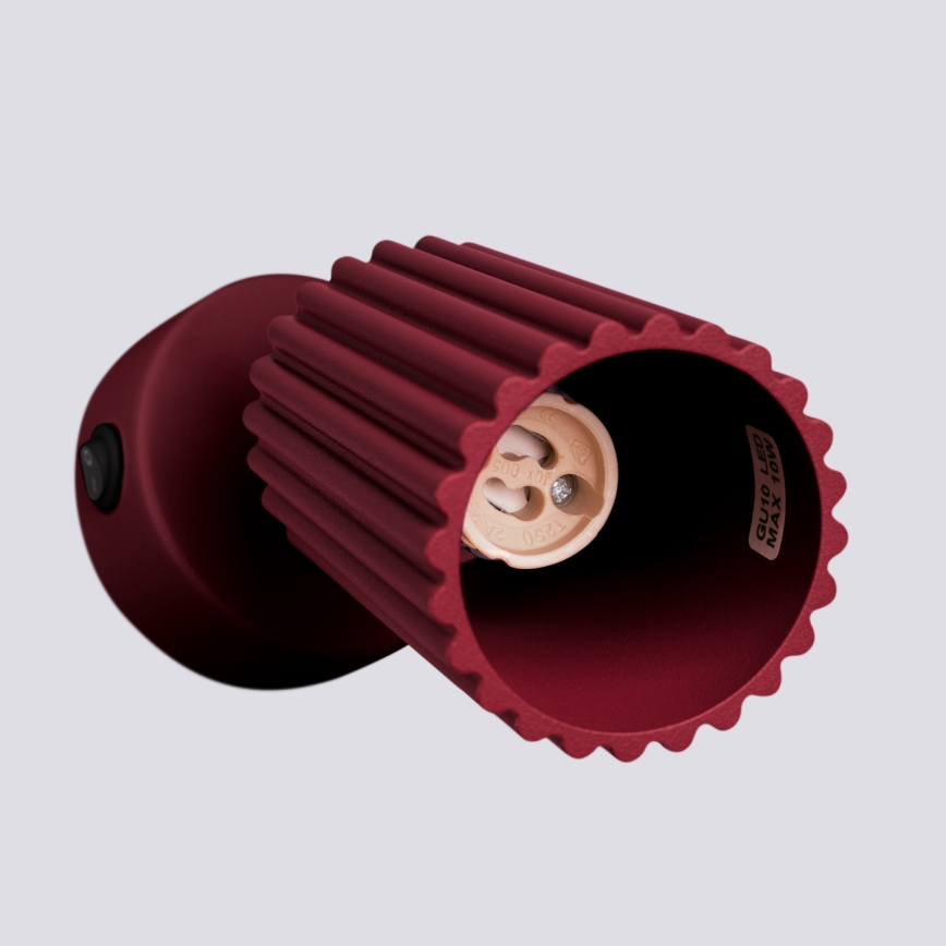Brilagi - Spot mural LED CRESTO 1x GU10/10W/230V bordeaux