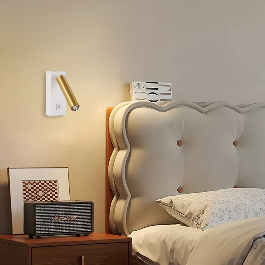 Brilagi - Spot mural LED MAYA 1xG9/7W/230V blanc/ doré