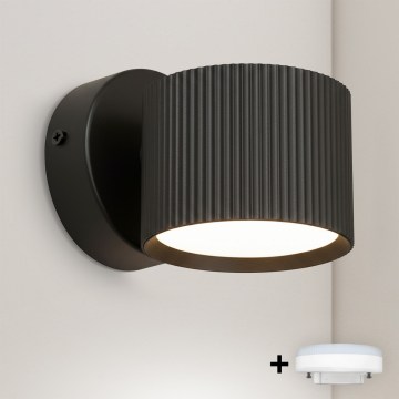 Brilagi - Spot mural LED RGB+CCT dimmable STRIPY 1xGX53/14W/230V 2700-6500K Wi-Fi Tuya noir