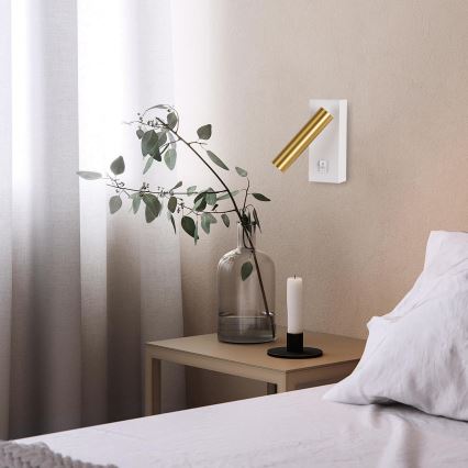 Brilagi - Spot mural MAYA LED/3W/230V 4000K blanc/doré