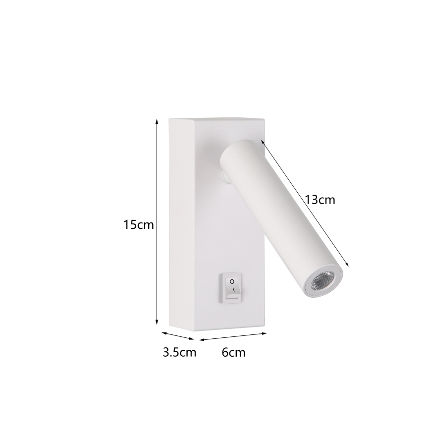 Brilagi - Spot mural MAYA LED/3W/230V 4000K blanc