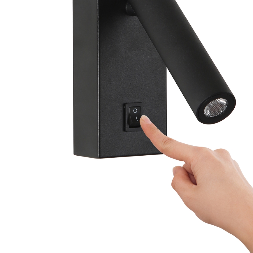 Brilagi - Spot mural MAYA LED/3W/230V 4000K noir