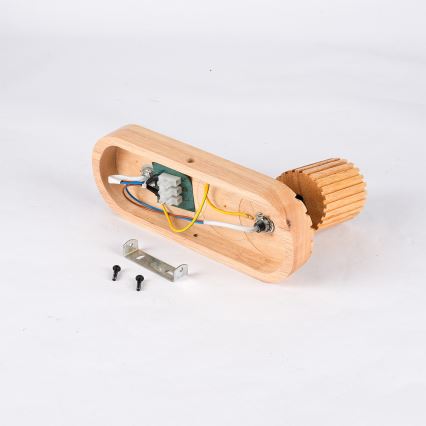 Brilagi - Spot mural MODERN WOOD 1xG9/5W/230V + 1xGU10/8W bois d'hévéa