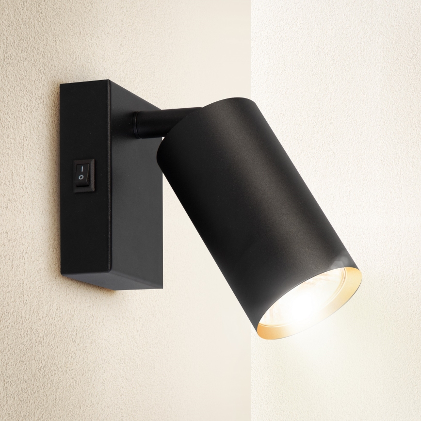 Brilagi - Spot mural SELE 1xGU10/30W/230V noir/doré