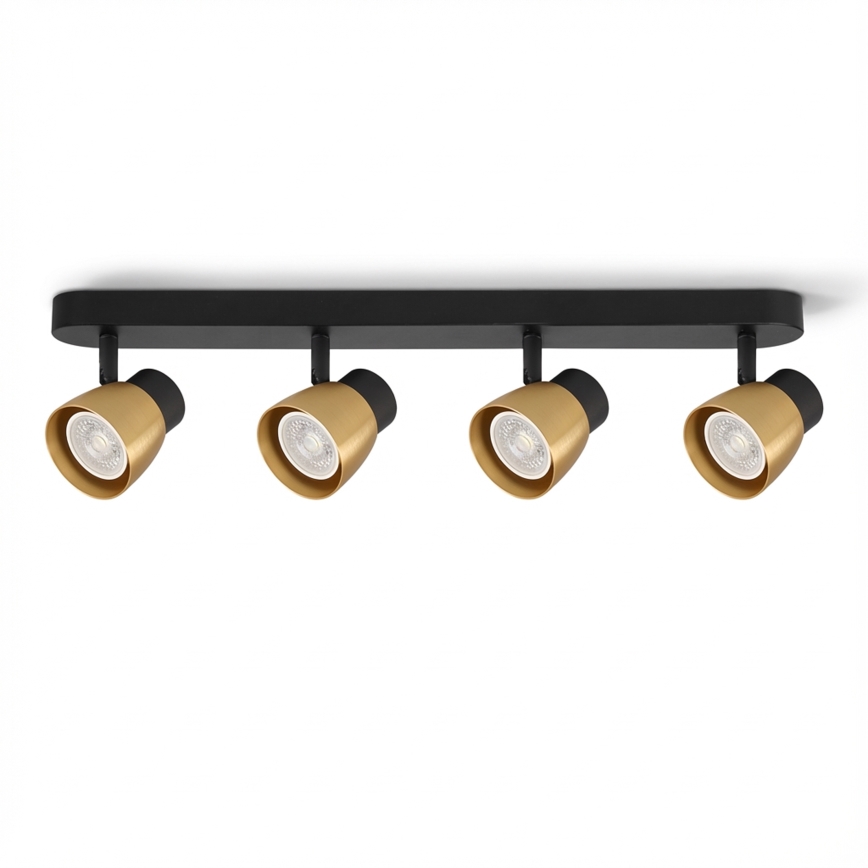 Brilagi - Spot NUGGET 4xGU10/30W/230V noir/doré