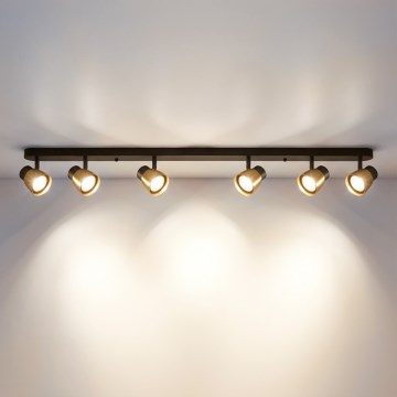 Brilagi - Spot NUGGET 6xGU10/30W/230V noir/doré
