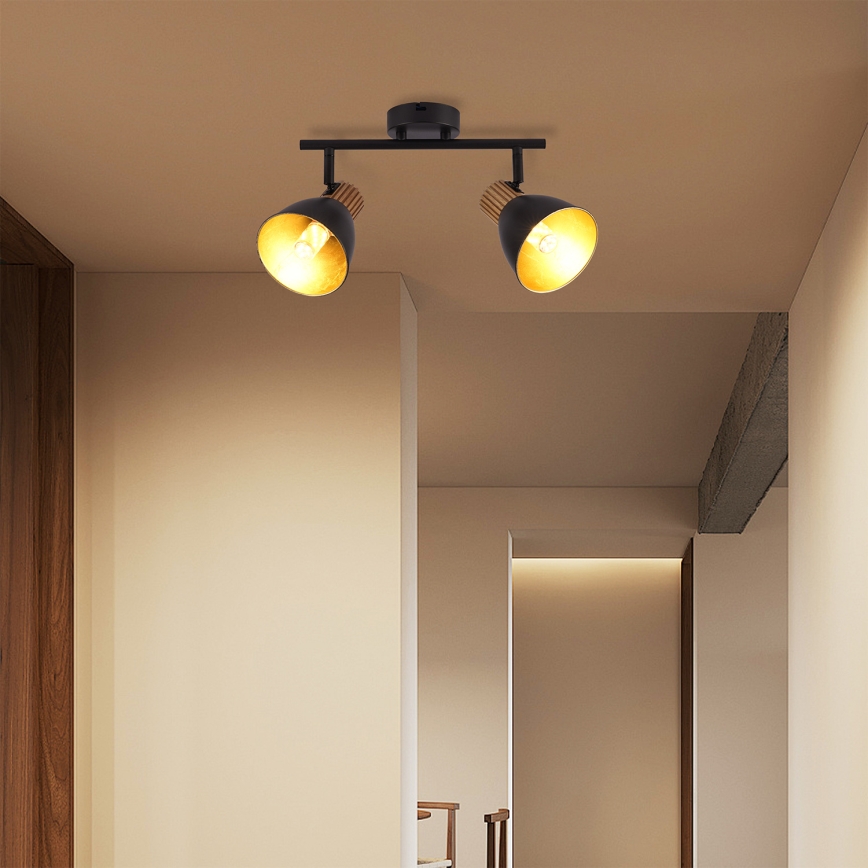 Brilagi - Spot ODENSE 2xE14/10W/230V bois/noir