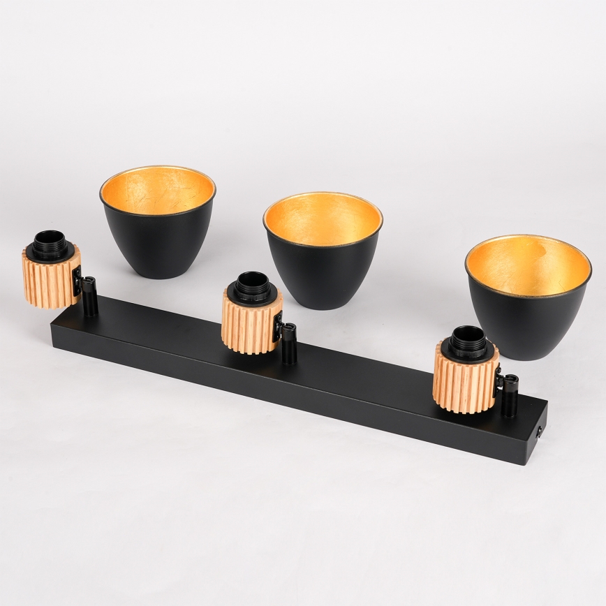 Brilagi - Spot ODENSE 3xE14/10W/230V bois/noir