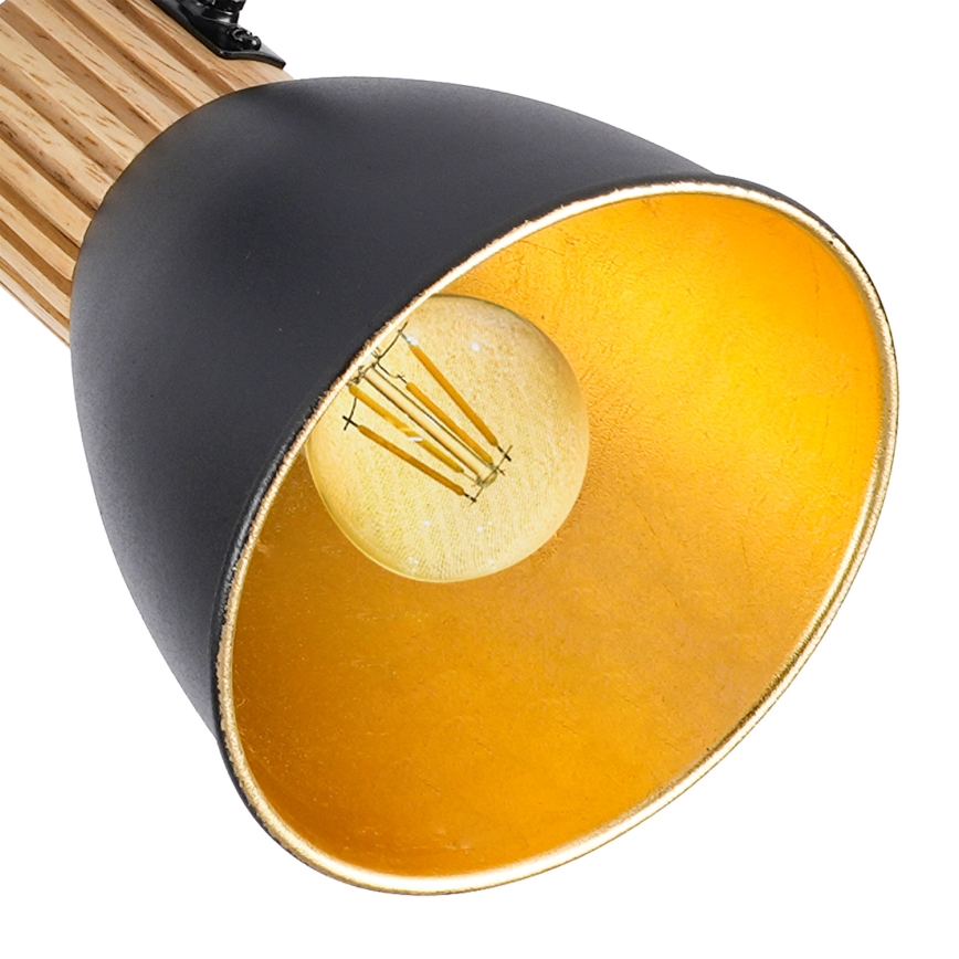 Brilagi - Spot ODENSE 4xE14/10W/230V bois d'hévéa/noir