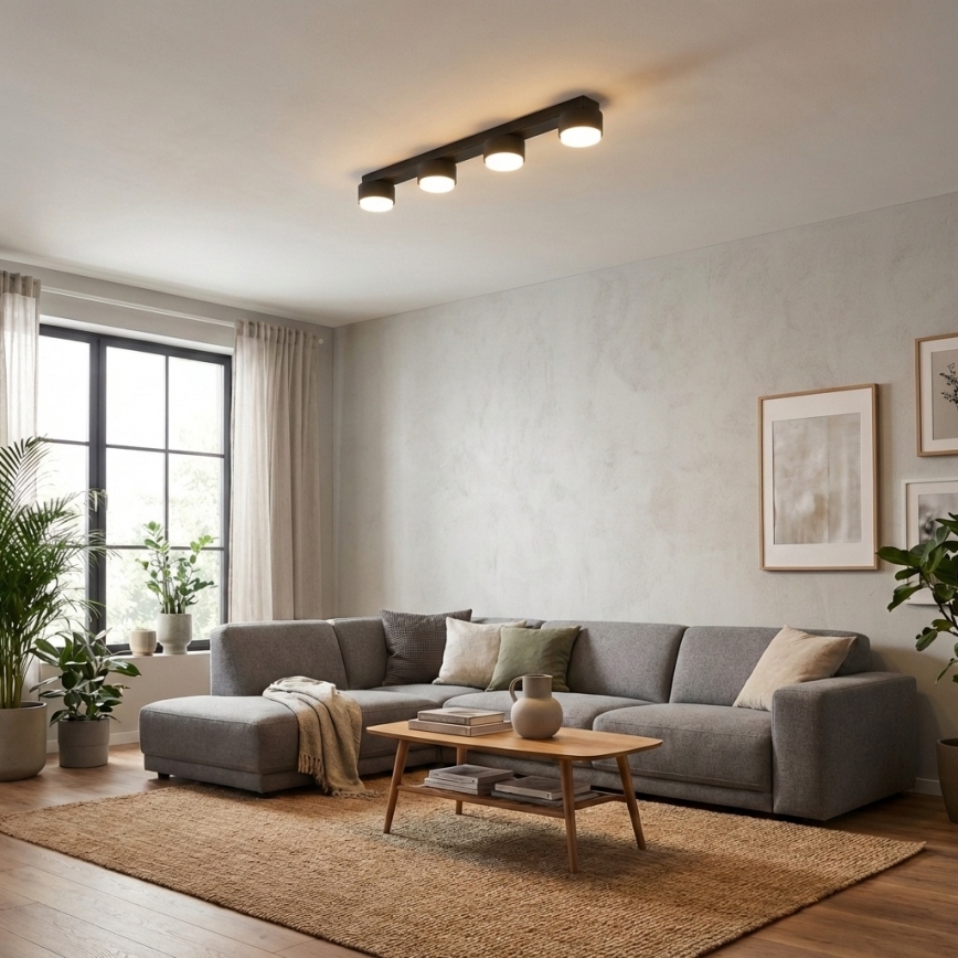 Brilagi - Spot orientable 4xGX53/12W/230V noir