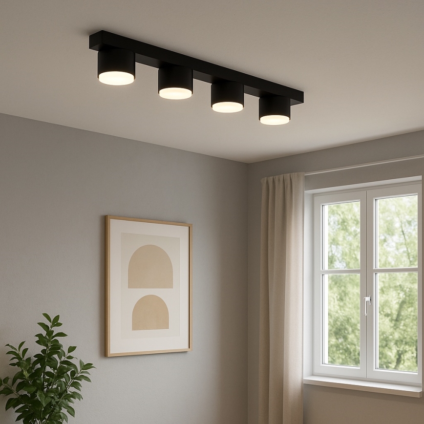 Brilagi - Spot orientable 4xGX53/12W/230V noir