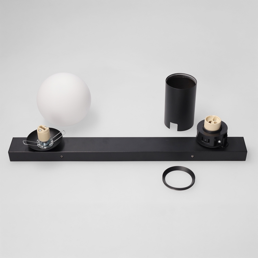 Brilagi - Spot orientable SELE BALL 1xGU10/30W/230V + 1xG9/10W noir