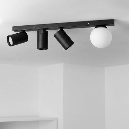 Brilagi - Spot orientable SELE BALL 3xGU10/30W/230V + 1xG9/10W noir