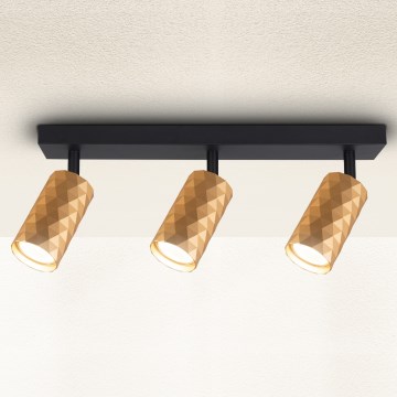 Brilagi - Spot orientable SELE DIAMANT 3xGU10/30W/230V doré