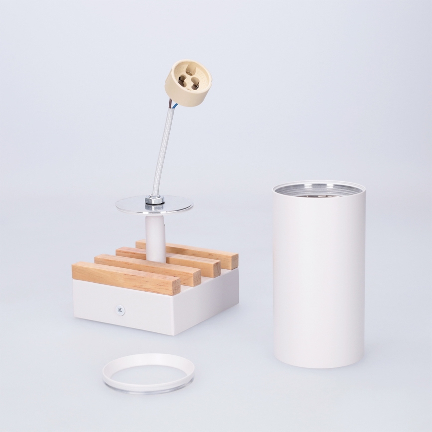 Brilagi - Spot orientable SELE WOOD ACOUSTIC 1xGU10/30W/230V blanc/bois