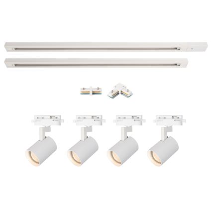 Brilagi - Spot pour rail HUSKY 4xGU10/10W/230V blanc