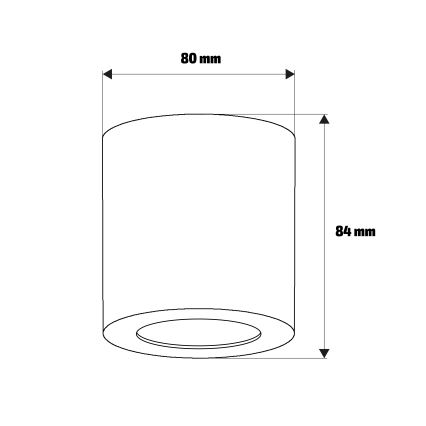 Brilagi - Spot pour salle de bains MIA 1xGU10/30W/230V 84x80 mm argenté IP54