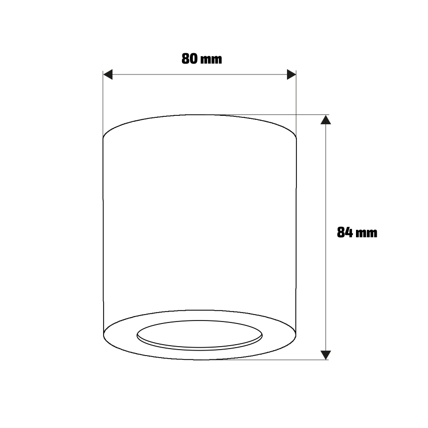 Brilagi - Spot pour salle de bains MIA 1xGU10/30W/230V 84x80 mm argenté IP54