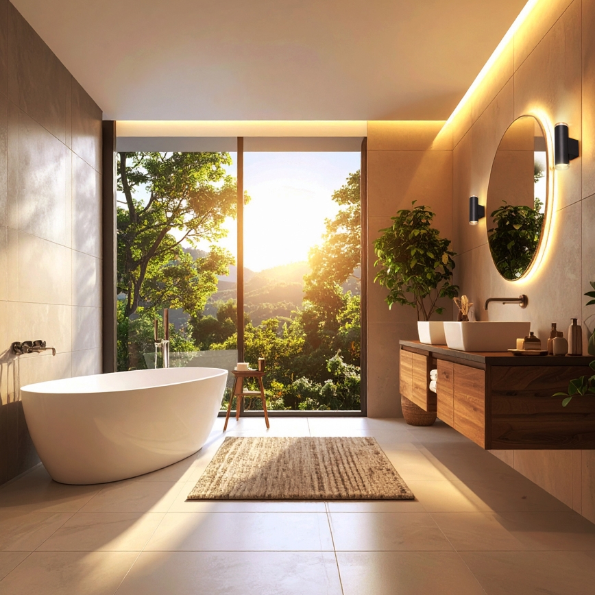 Brilagi - Applique murale spot pour salle de bains SELE AQUA 2xGU10/30W/230V IP44 noire