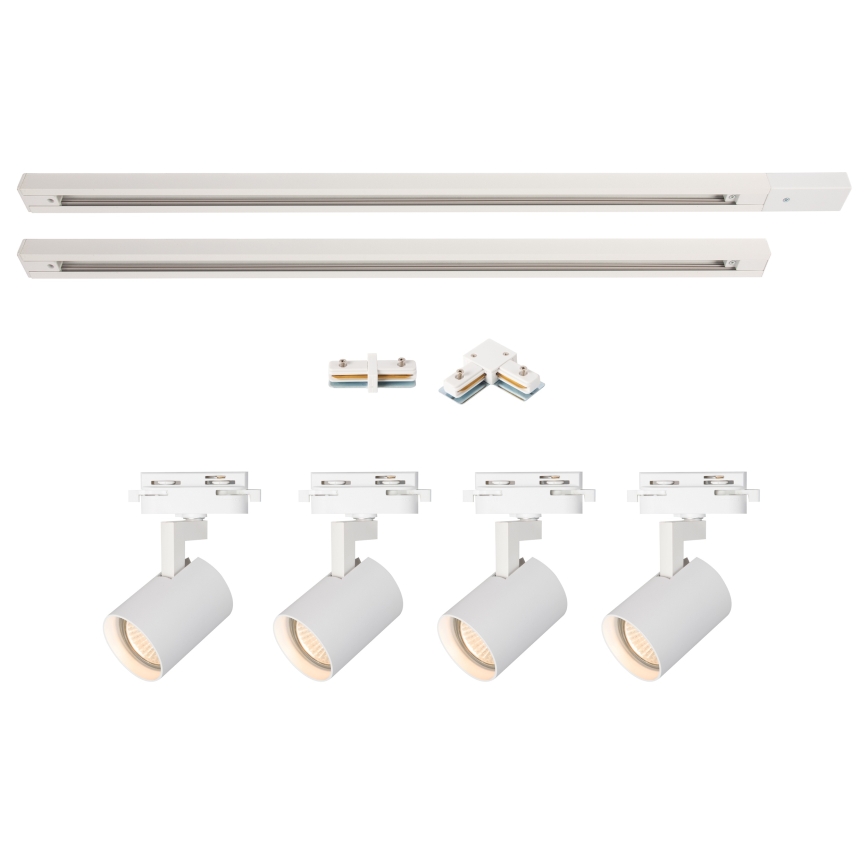 Brilagi - Spot pour système sur rail HUSKY 4xGU10/10W/230V blanc