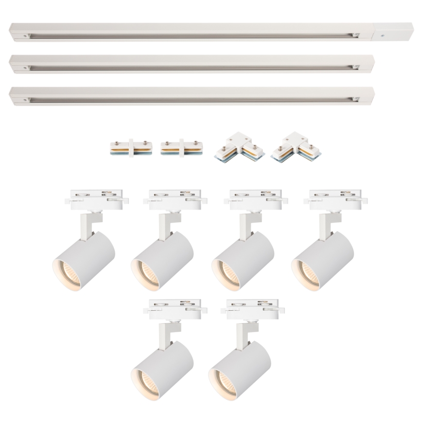 BRILAGI - Spot pour système sur rail HUSKY 6xGU10/10W/230V 225 cm blanc