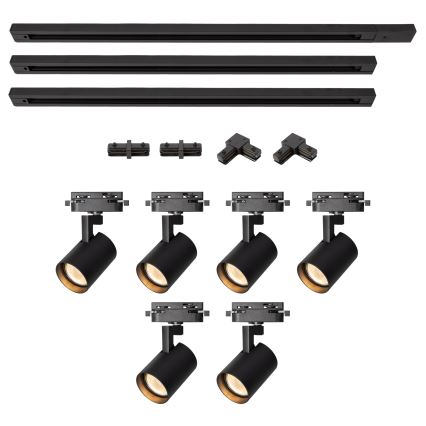 Brilagi - Spot pour système sur rail HUSKY 6xGU10/10W/230V noir