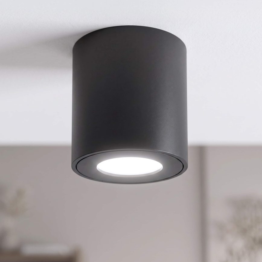 BRILAGI - Spot salle de bain MIA 1xGU10/30W/230V 84x80 mm noir IP54