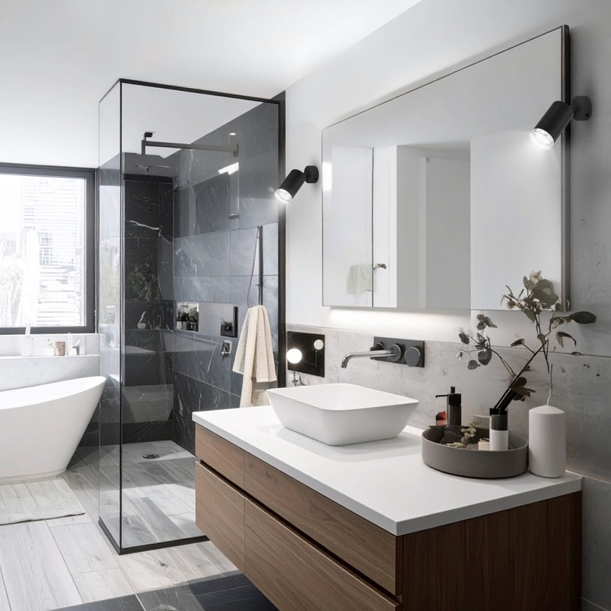 Brilagi - Spot salle de bain SELE 1xGU10/30W/230V IP44 noir