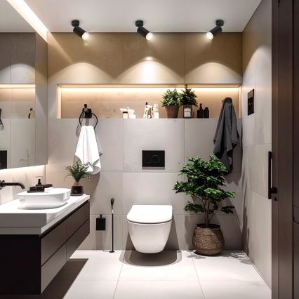 Brilagi - Spot salle de bain SELE 1xGU10/30W/230V IP44 noir