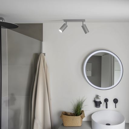 Brilagi - Spot salle de bain SELE 2xGU10/30W/230V IP44 argent