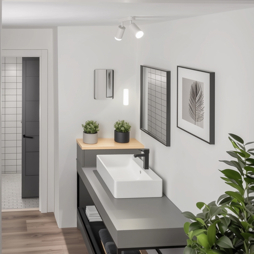 Brilagi - Spot salle de bain SELE 2xGU10/30W/230V IP44 blanc