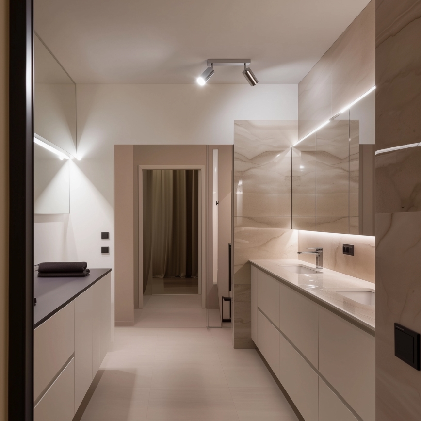 Brilagi - Spot salle de bain SELE 2xGU10/30W/230V IP44 chrome brillant