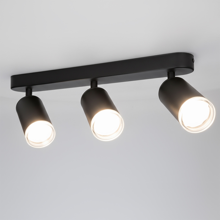 Brilagi - Spot salle de bain SELE 3xGU10/30W/230V IP44 noir