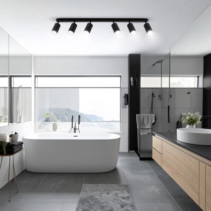 Brilagi - Spot salle de bain SELE 6xGU10/30W/230V IP44 noir
