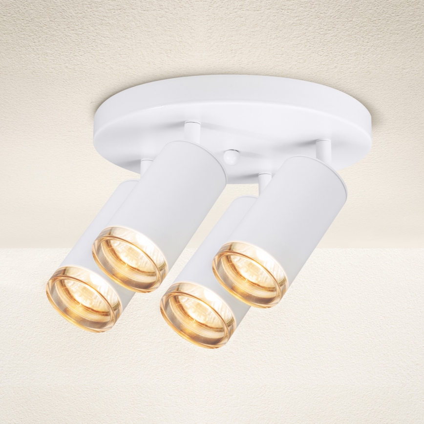 Brilagi - Spot salle de bain SELE AQUA 4xGU10/30W/230V IP44 blanc