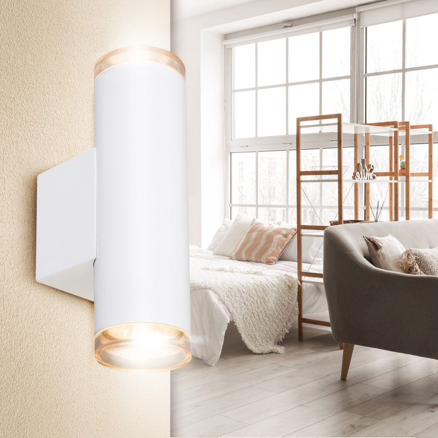 Brilagi - Spot mural pour salle de bain SELE AQUA 4xGU10/30W/230V IP44 blanc