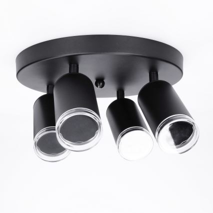 Brilagi - Spot salle de bain SELE AQUA 4xGU10/30W/230V IP44 noir