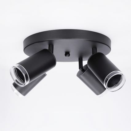 Brilagi - Spot salle de bain SELE AQUA 4xGU10/30W/230V IP44 noir